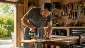 Meilleure scie sauteuse 2026 : découpe de bois en atelier
