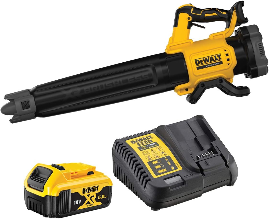 Souffleur de jardin sans fil DeWalt DCMBL562P1-QW avec batterie et chargeur