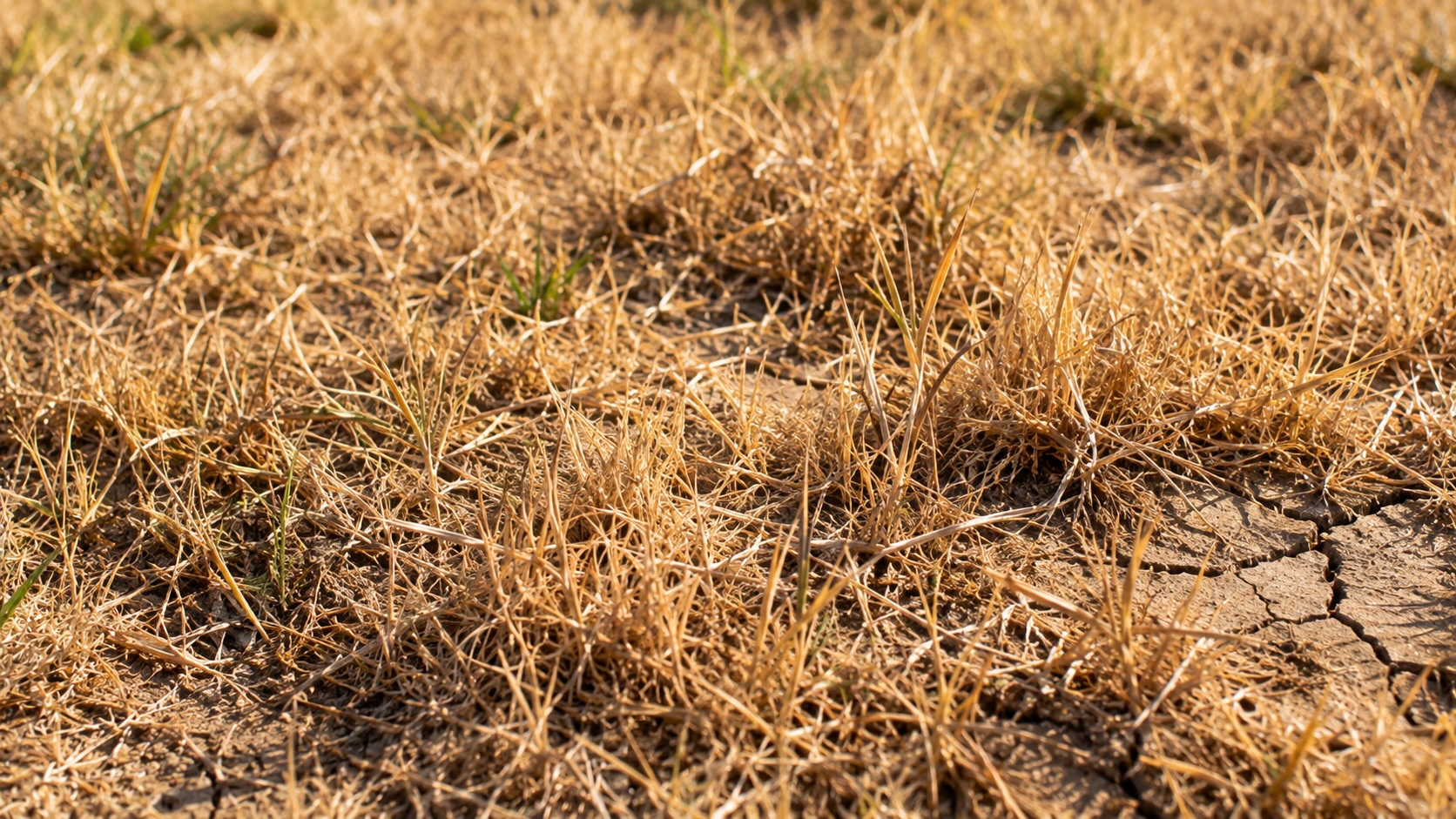 Redonner vie à son gazon après canicule : pelouse jaunie et desséchée